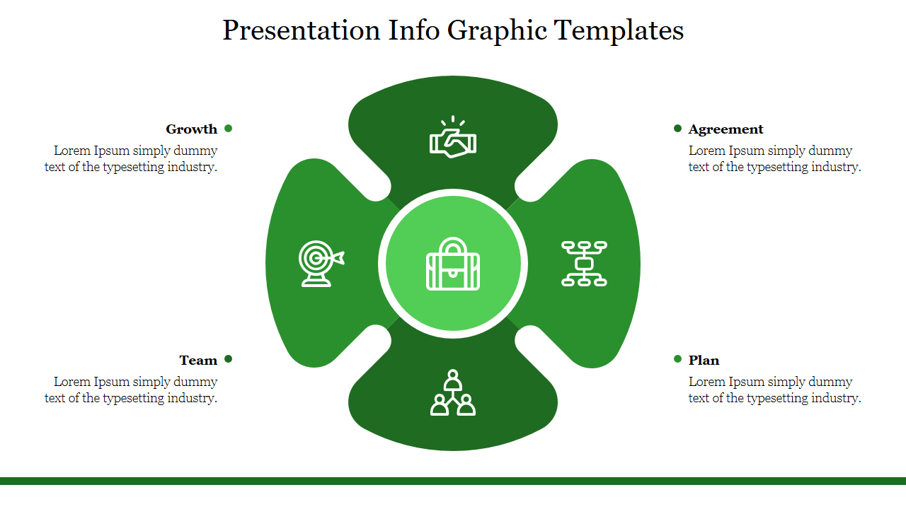 Presentation InfoGraphic Templates-4-Green